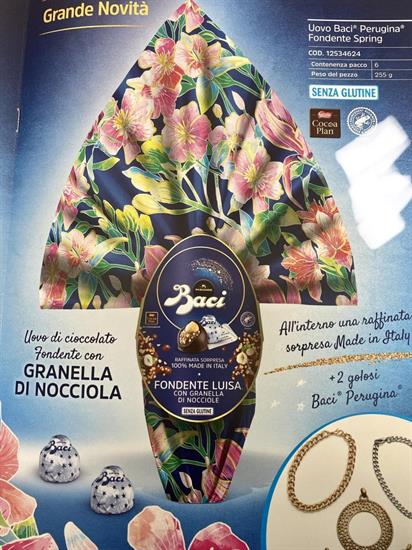 PERUGINA-UOVO BACI-FONDENTE SPRING 6 PZ X 255 GR.
