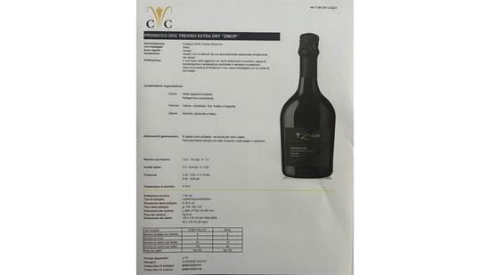 PROSECCO DOC TREVISO ED ZYMOR 0.75LT PZ 6