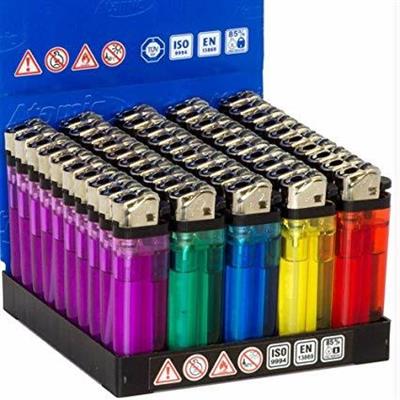 CONFEZIONE 50 ACCENDINI TRASPARENTI