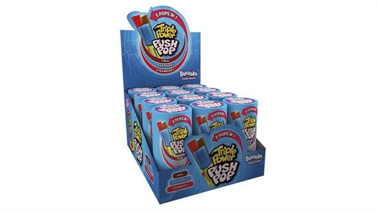 JOYGUM-BAZOOKA TRIPLEPOWER PUSH POP 34 GR PZ 12