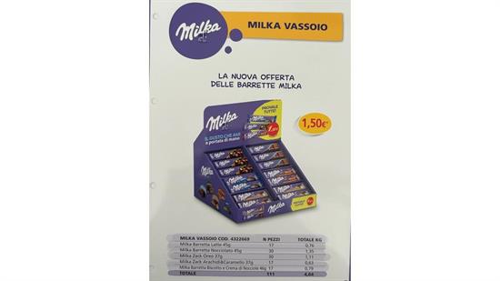 MONDELEZ MILKA VASSOIO 2025 111 PZ