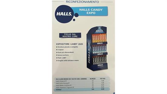 MONDELEZ ESP.HALLS CANDY 2025 - PZ.144