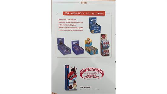 MONDELEZ-COMBO BAR 2025 PZ 146+1 MIKADO LATTE DA PZ.24 OM.