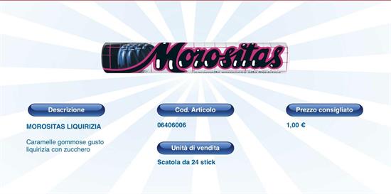 MOROSITAS C/Z LIQUIRIZIA - STICK 24 PZ.