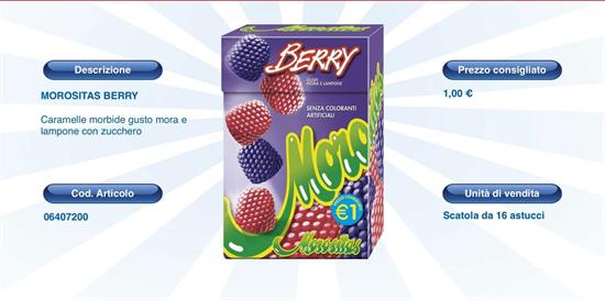 MOROSITAS BERRY C/Z - AST. 16 PZ.
