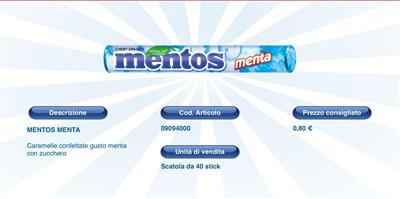 MENTOS MENTA X 40 pz