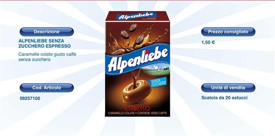 ALPENLIEBE AST.ESPRESSO S/Z 49gr. X 20