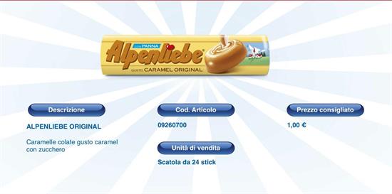 ALPENLIEBE STICK X 24 pz