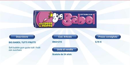 BIG BABOL TUTTI FRUTTI 5X24
