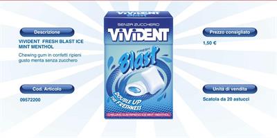 VIVIDENT BLAST BLUE X 20 PZ