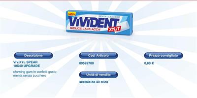 VIVIDENT XYLIT SPEAR 10X40 conf.