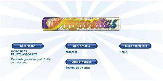 MOROSITAS C/Z FRUTTA ASS. - STICK 24 PZ.