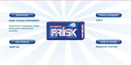 FRISK TIN BOX PEPPERMINT X12