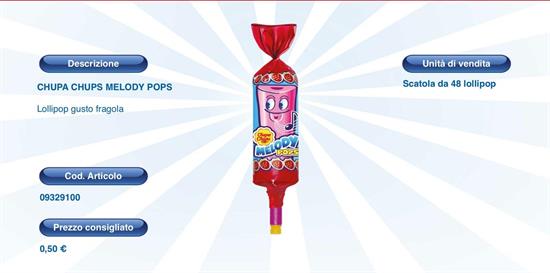 CHUPA CHUPS MELODY POPS - DISPLAY 48 PZ.
