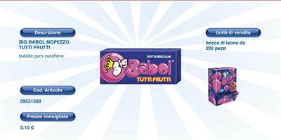 BIG BABOL MONO TUTTI FRUTTI BDL200