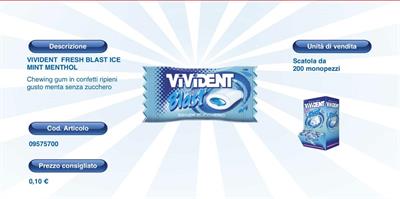 VIVIDENT MONO FRESH BLAST X200 pz