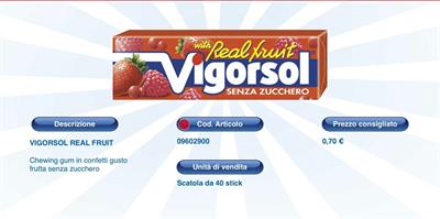 VIGORSOL REAL FRUIT STICK X40