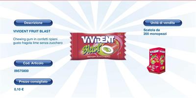 VIVIDENT MONO FRUIT BLAST X 200pz