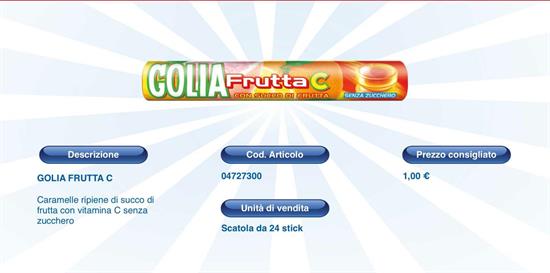 GOLIA FRUTTA C -STICK 24 PZ x 34 gr
