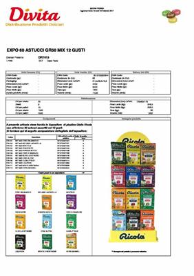 RICOLA EXPO 12 GUSTI DA 60 pz x 50 gr