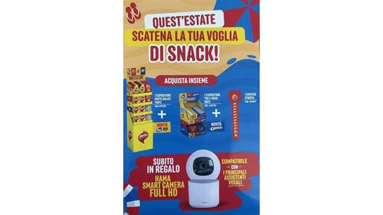 MONDELEZ-COMBO SALATI 2026 PZ.258+SMART CAMERA FULL HD OMAG