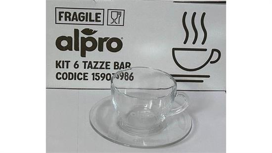 ALPRO-KIT TAZZE CAPPUCCINO VETRO PZ 6