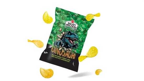 PREZIOSI CHIPS-DINOSAURI 24PZ.X25GR.+SORPRESA