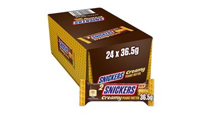 MARS ITALIA - SNICKERS CREMA DI ARACHIDI - GR.36.5 X 24 PZ.