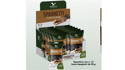 MENOZZI-ESPOSITORE BUSTE SPAGHETTI LIQUIRIZIA PZ 12 GR 90