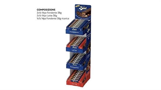 PERUGINA-BACI EXPO BARRETTE RIPIENE KG 2.66 PZ 70