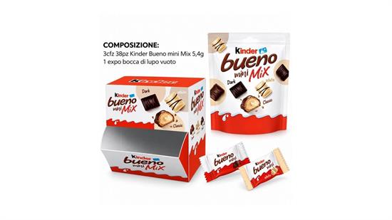 FERRERO-KINDER MINI BUENO PZ 108+MARSUPIO OMAGGIO