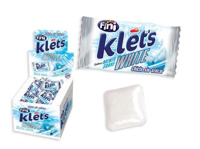 FINI - KLET'S MINT WHITE S/Z - DISPLAY 200 PZ - 2.6 GR.