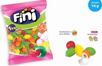 FINI - CHICLE MACEDONIA - BUSTA DA 1 KG. - 7.5 GR.