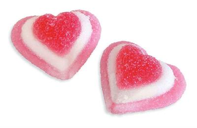 FINI - CUORE TRICOLORE ZUCCH. - BUSTA DA 1 KG.