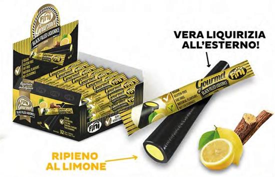 FINI - LIQUIRIZIA GOURMET RIPIENA LIMONE - PZ. 32 - GR. 32
