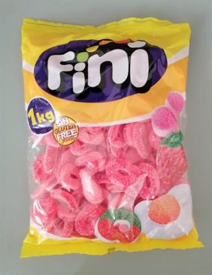 FINI - ANELLI FRAGOLA FRIZZ. GLUTEN FREE - BUSTA DA 1 KG.