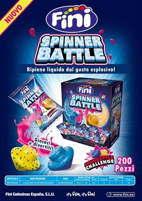 FINI - CHICLE BATTLE SPINNER - DISPLAY 200 PZ.