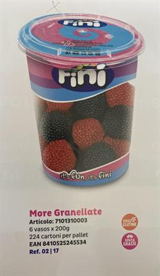FINI - BICCHIERI MORE GRANELLATE PZ 6 200 GR
