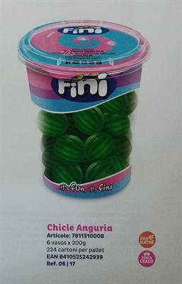 FINI - BICCHIERI CHICLE ANGURIA PZ 6 200 GR