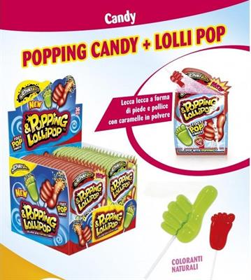 POPPING CANDY/LOLLIPOP-DISP.PZ.36 X GR.13