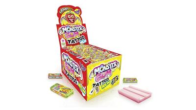 JOYGUM- MONSTER TATTOO GUM - DISPLAY PZ. 200