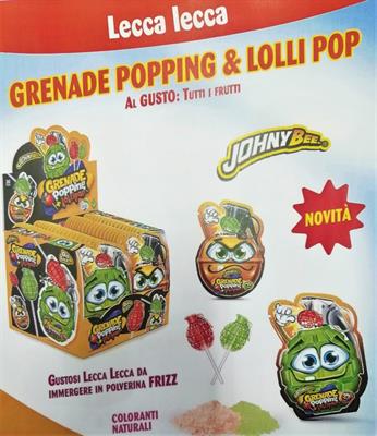 JOYGUM - GRENADE POPPING & LOLLIPOP - DISPLAY PZ. 36 X GR. 13