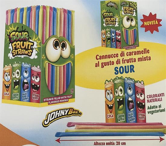 JOYGUM-SOUR FRUIT STRAWS 3GRX250