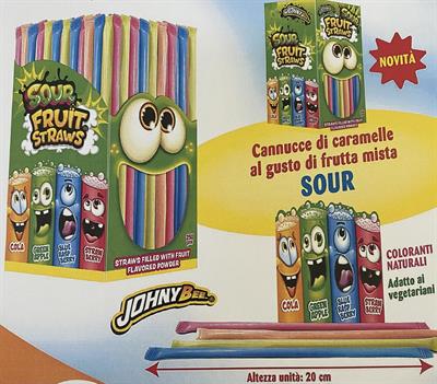JOYGUM-SOUR FRUIT STRAWS 3GRX250