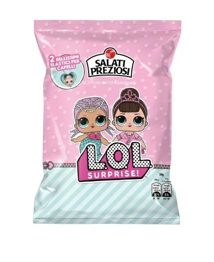 PREZIOSI CHIPS-DISPLAY LOL-24PZ.X30GR.+SORPRESA