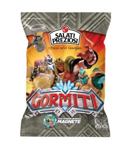PREZIOSI CHIPS -DISPLAY GORMITI-24 PZ.X30GR.+SORPR