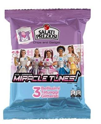 PREZIOSI CHIPS - DISPLAY MIRACLE TUNES - 24PZ.X30GR.+SORPRE