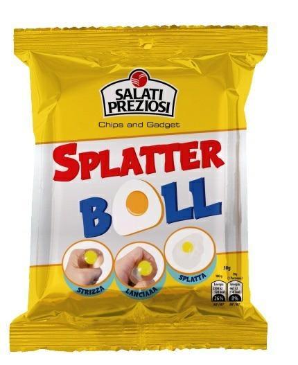 PREZIOSI CHIPS - DISPLAY SPLATTER BALL - 24PZX 30 GR. +SORP
